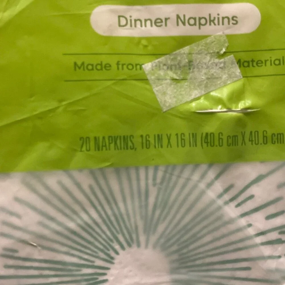 Total Home Earth Essentials Compostable Dinner Napkins - 20 Pack‎ 16